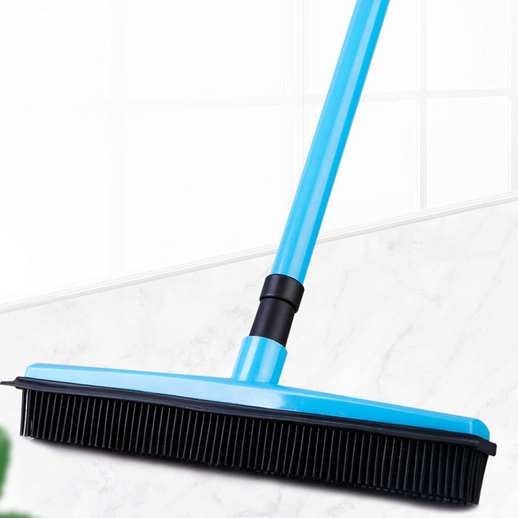 Pet Hair Rubber Carpet Rake Floor Soft Push Broom