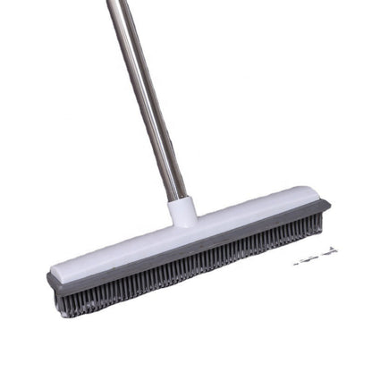 Pet Hair Rubber Carpet Rake Floor Soft Push Broom