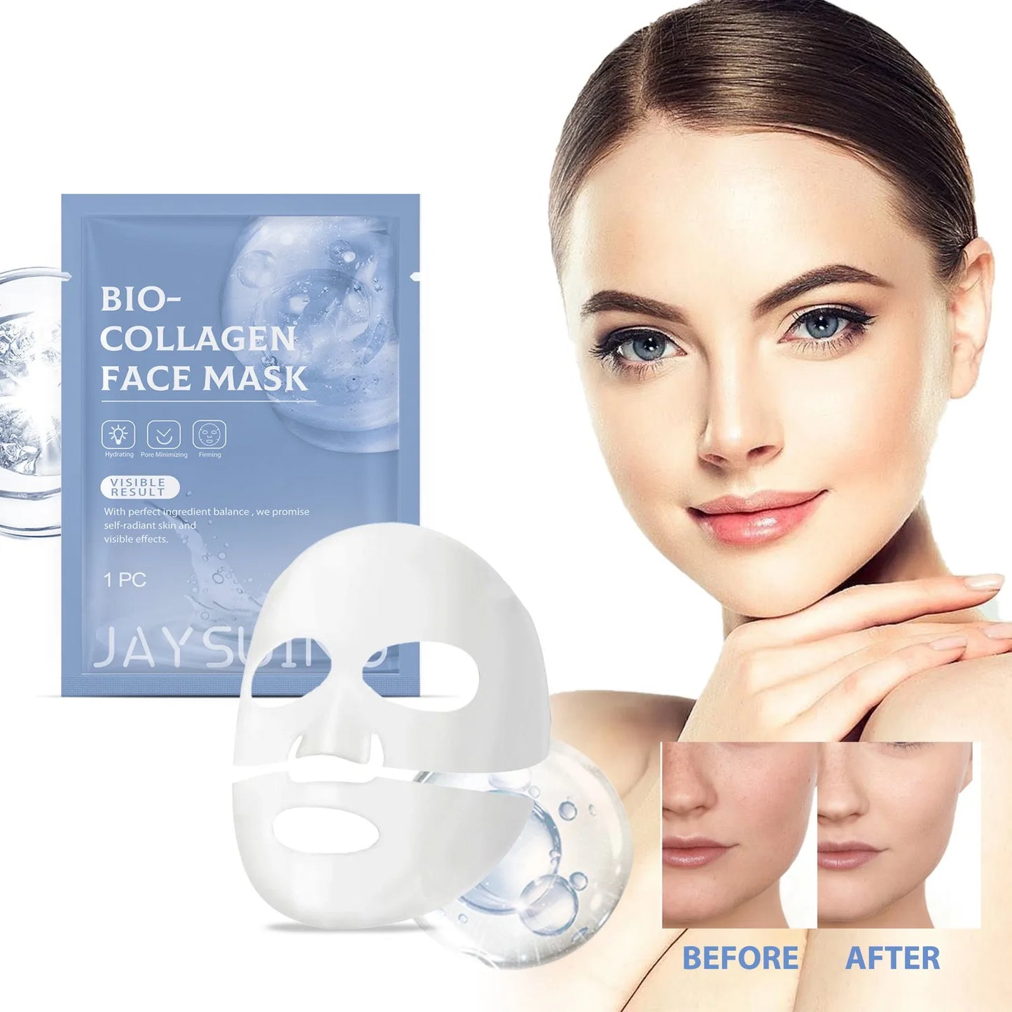 Bio Collagen True Deep Mask, Collagen Mask Overnight, Facial Care Collagen Mask Moisturizing Anti-Aging Mask(5ml)