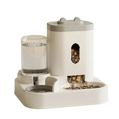 Automatic Feeder Cat Dog Food Bowl With Water Fountain