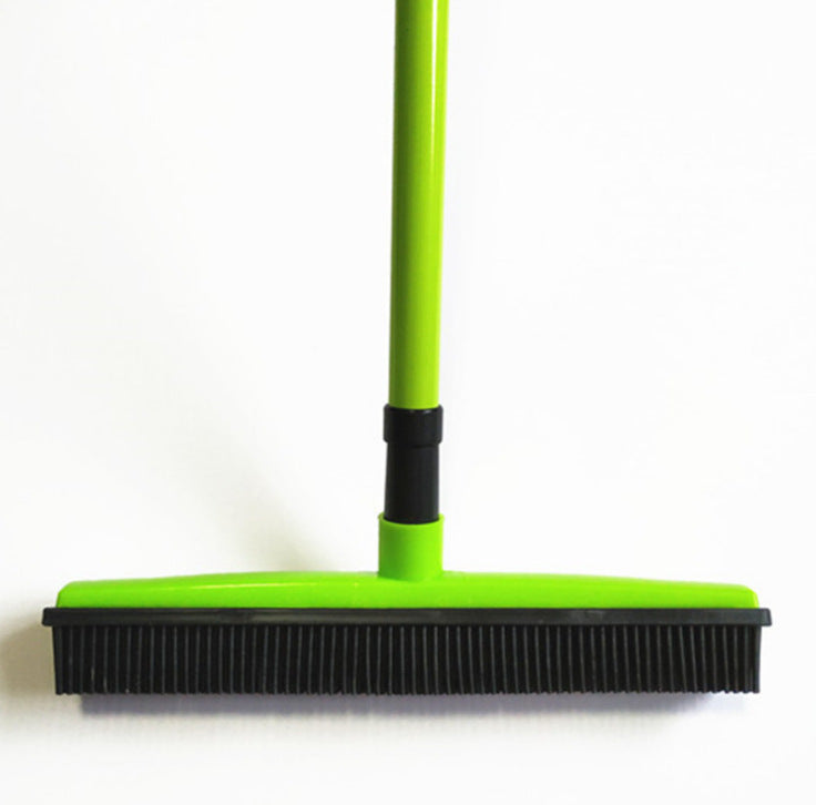 Pet Hair Rubber Carpet Rake Floor Soft Push Broom